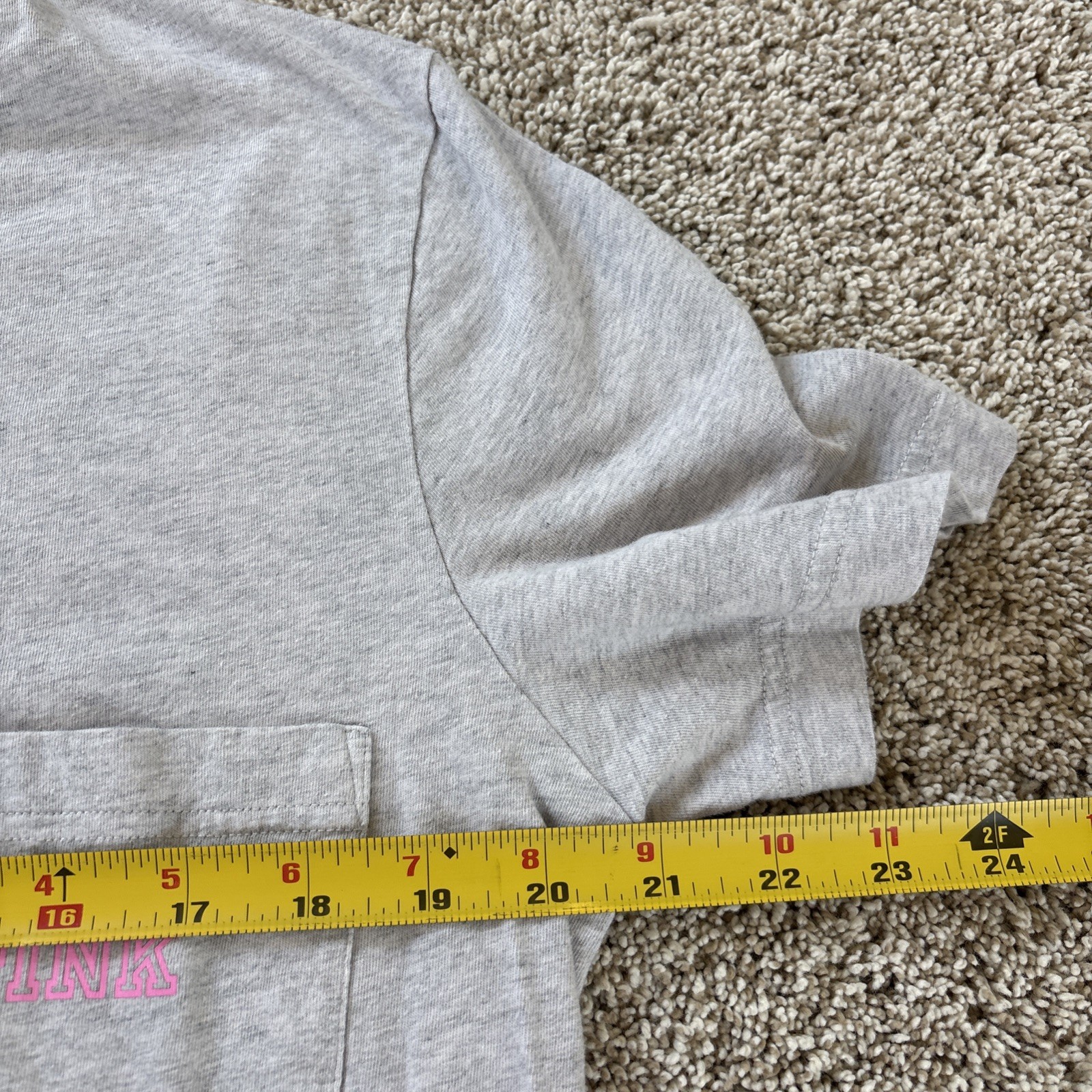 Victoria’s Secret PINK Ombre Logo Campus Shirt Short Sleeve Med T-shirt Casual