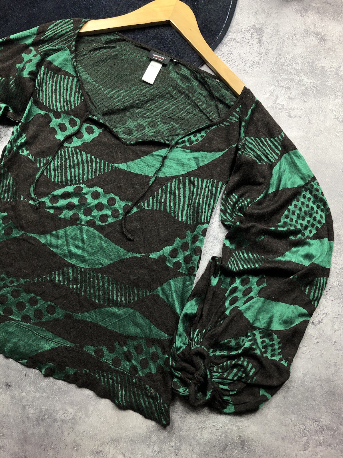 MISS SIXTY Avantgarde Y2k JeanPaulGaultier Style Blouse Woman S Size Streetwear