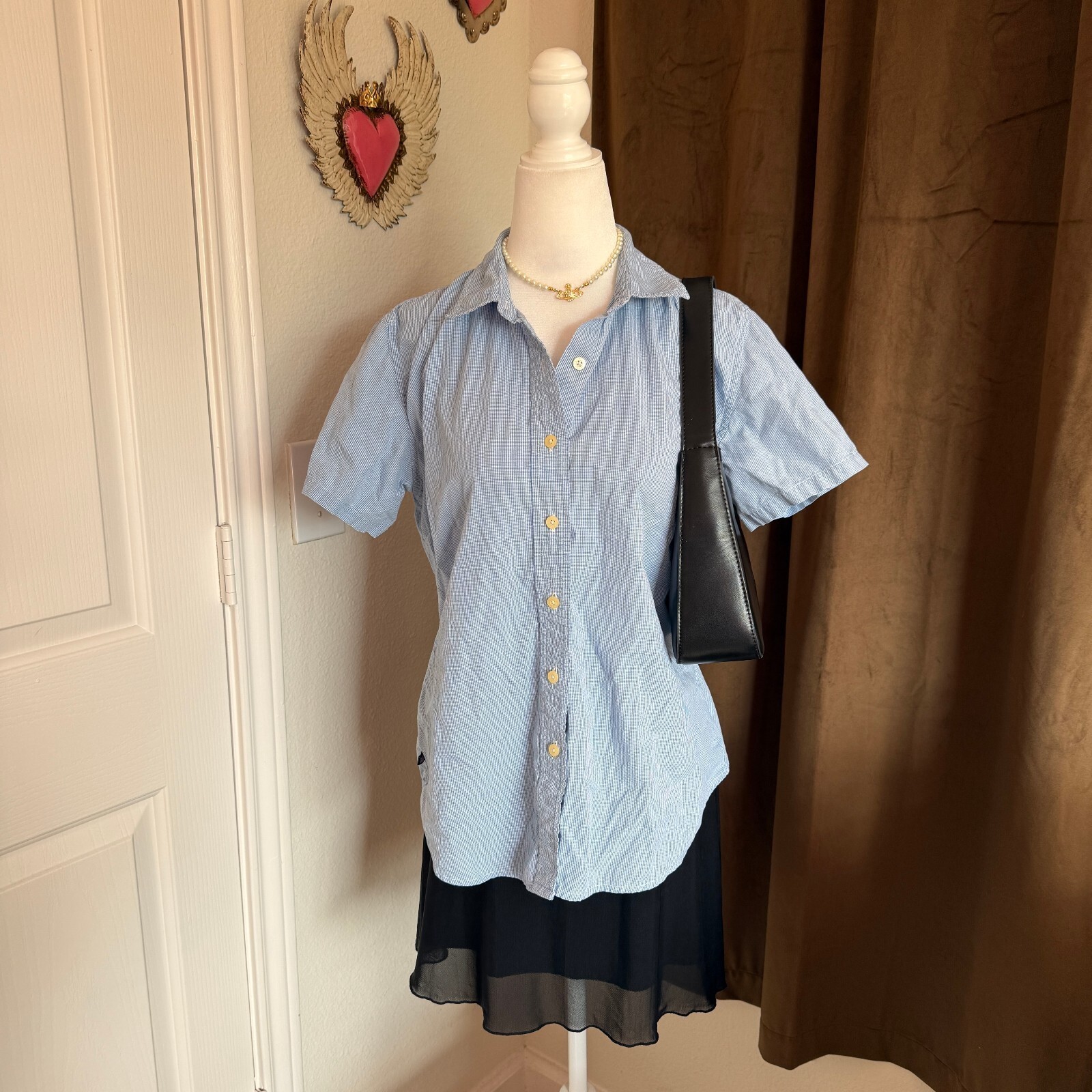 Vintage 1990s Ralph Lauren Polo Jeans Co Women’s Short Sleeve Button Up