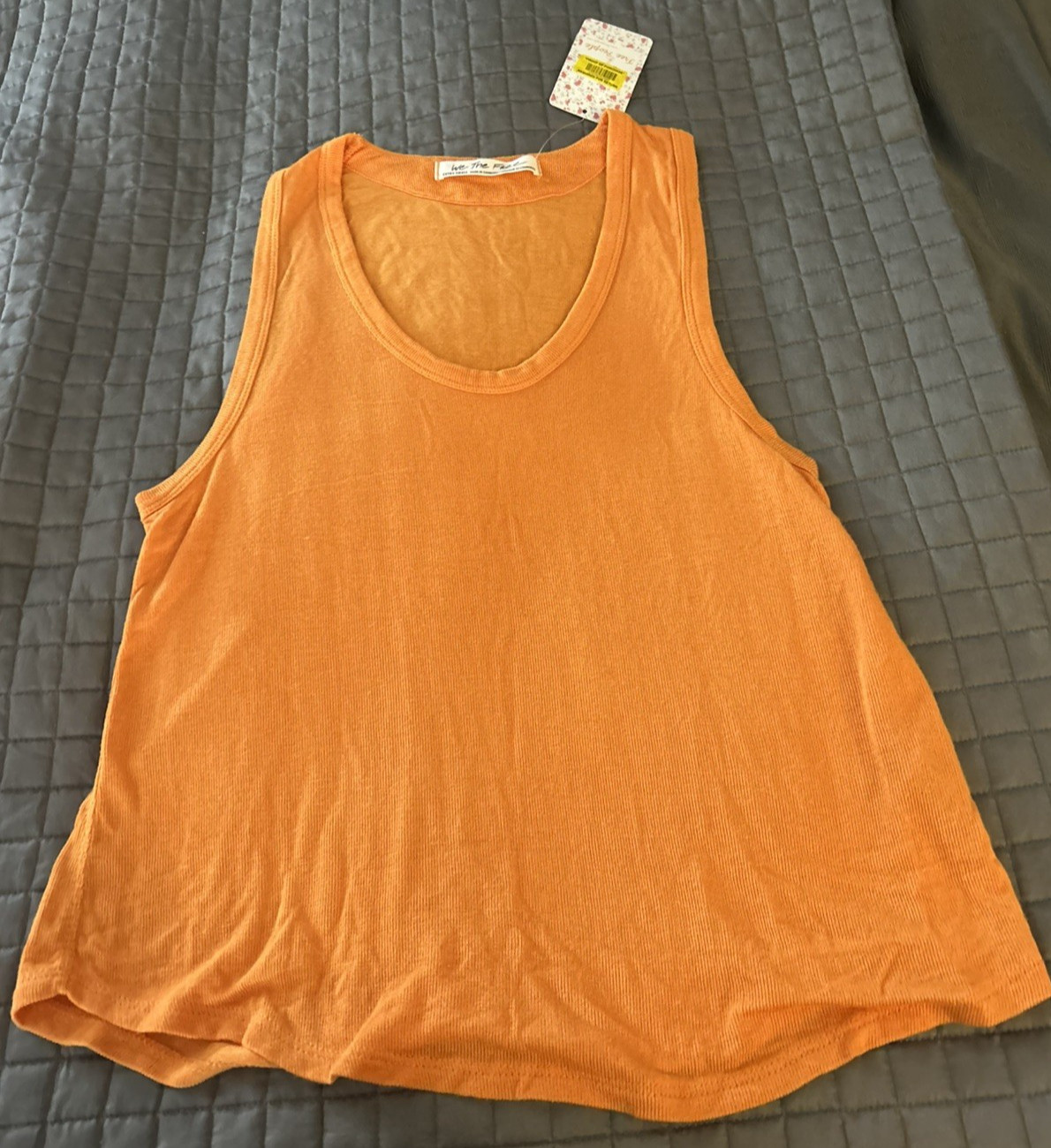 We The Free- Free People Orange Tank Top for Woman XS New with Tags