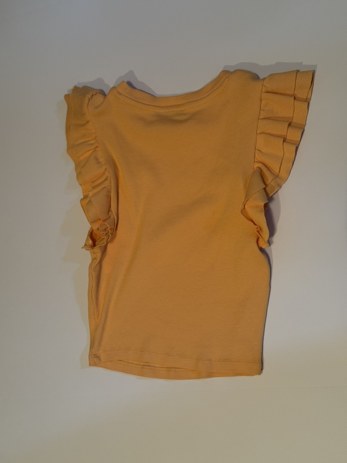 Zara Women’s Cap Sleeve Orange Top Size Medium 95 % Colton/5 % Elastane