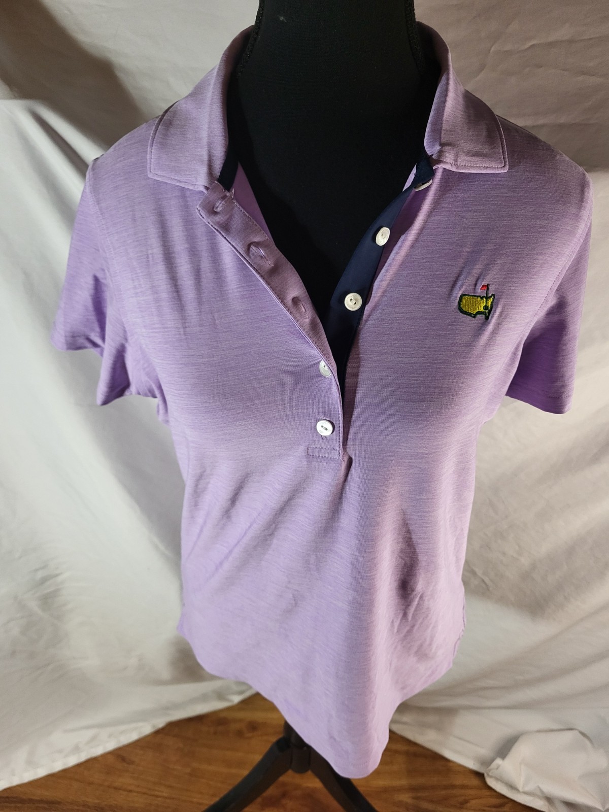 Masters Magnolia Lane Tech Polo Lavender Performance Shirt Ladies Sz M