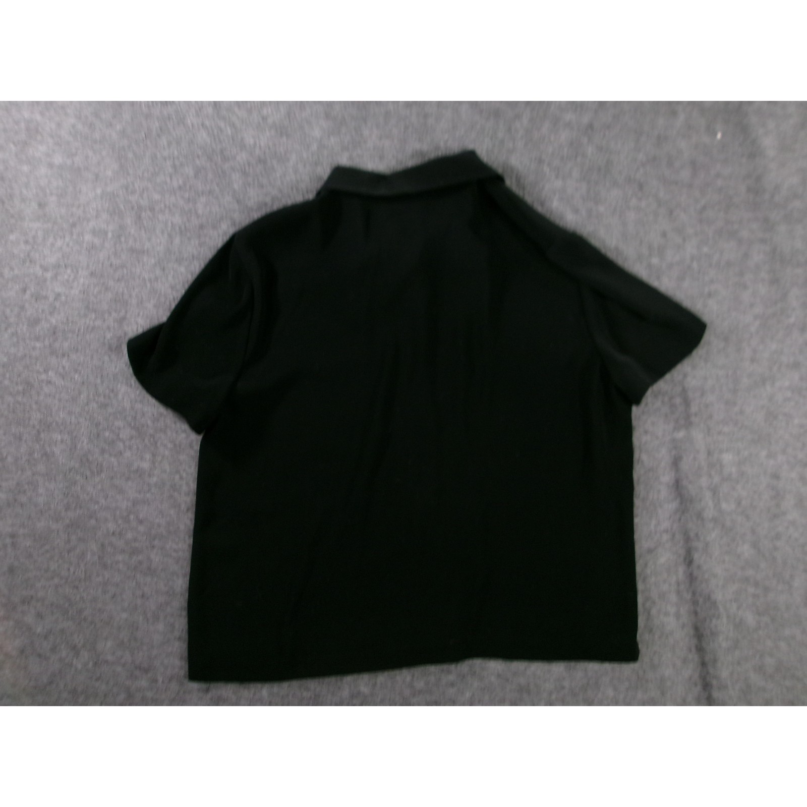 Vintage Talbots Top Women 8 Black Button Up Capsule Base Layer Minimalist USA