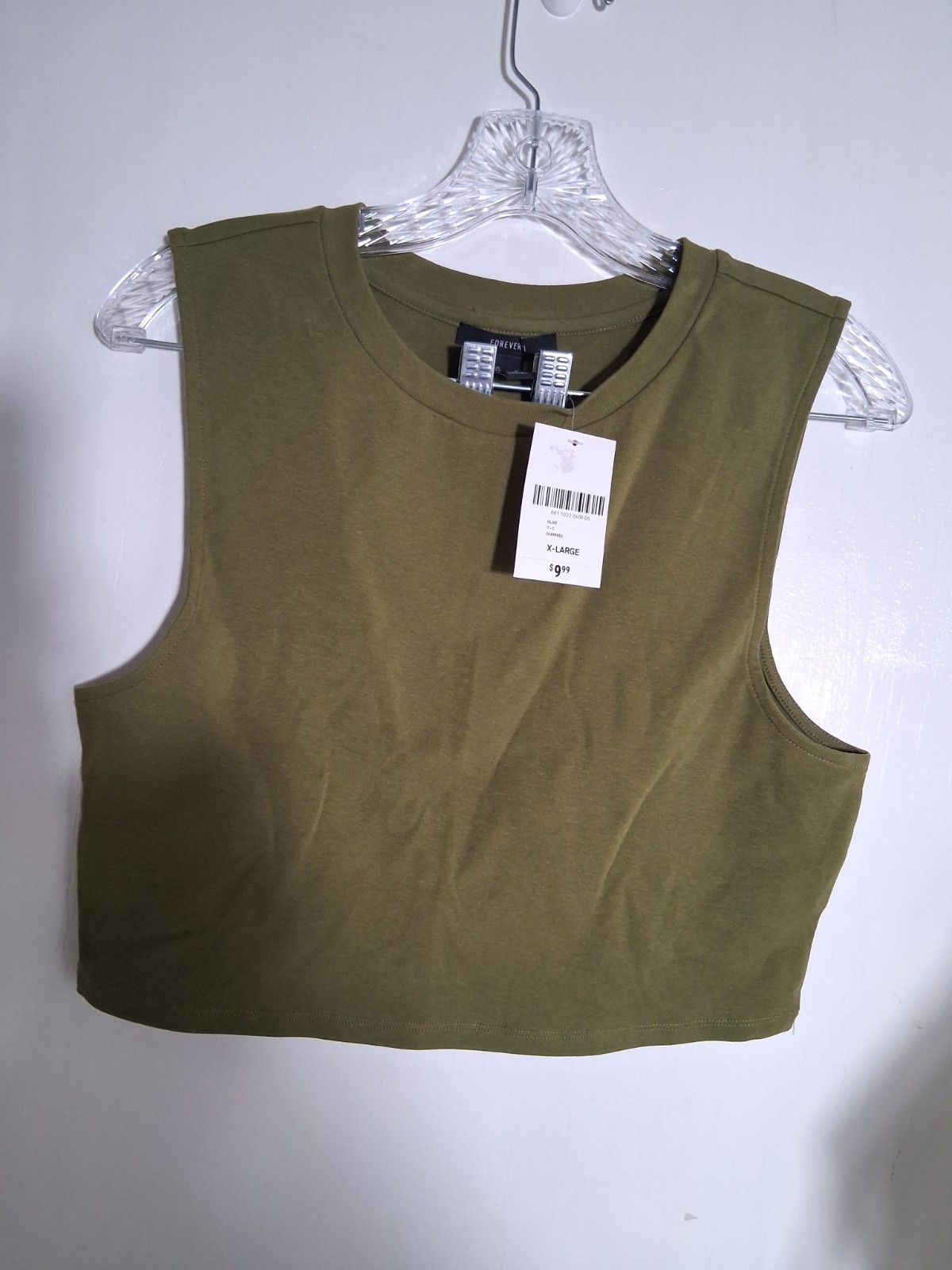 Forever 21 Olive Green Crop Top