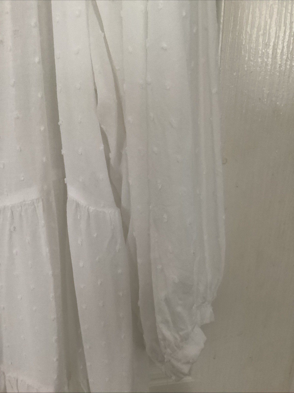 Est. 1946 Women’s White Tunic Needs Slip/ Lace And Pin tuck Detail 18/20 Larg