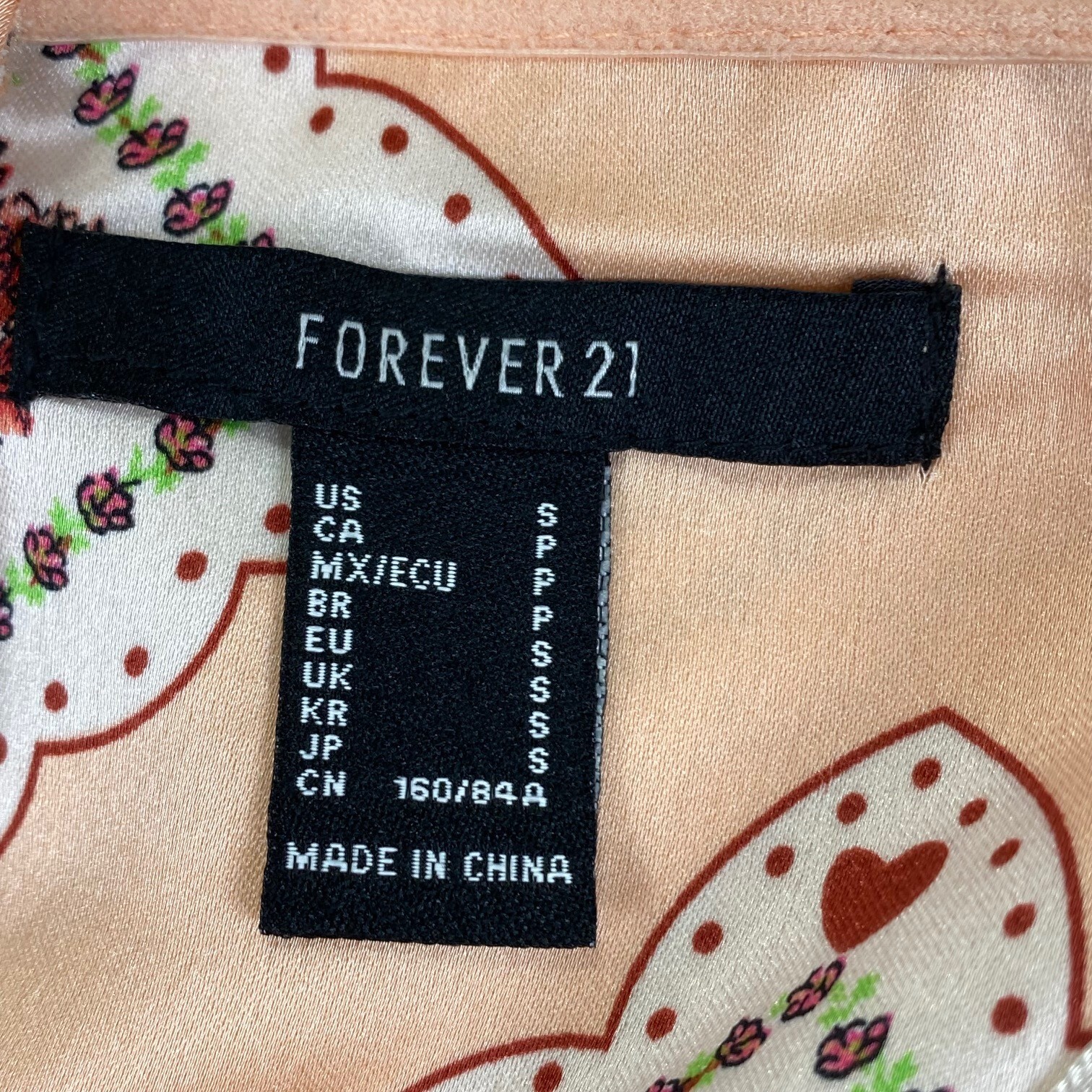 Forever 21 Baby Doll Halter Top | S | Peach Satin | Festival Hippie Whimsy Fairy