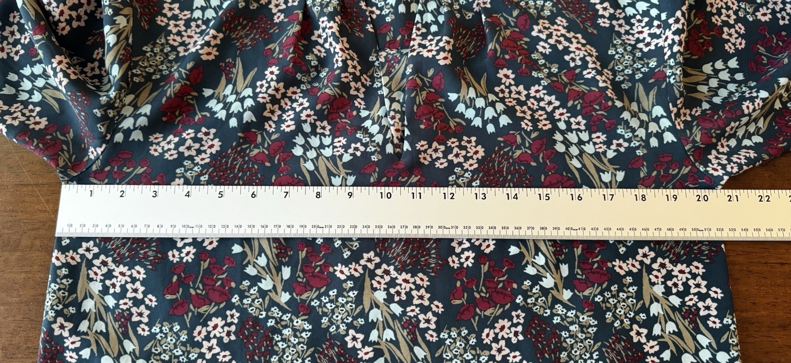 Joie floral blouse women’s teal burgundy split neck3/4 sleeve, Career Top Sz- S