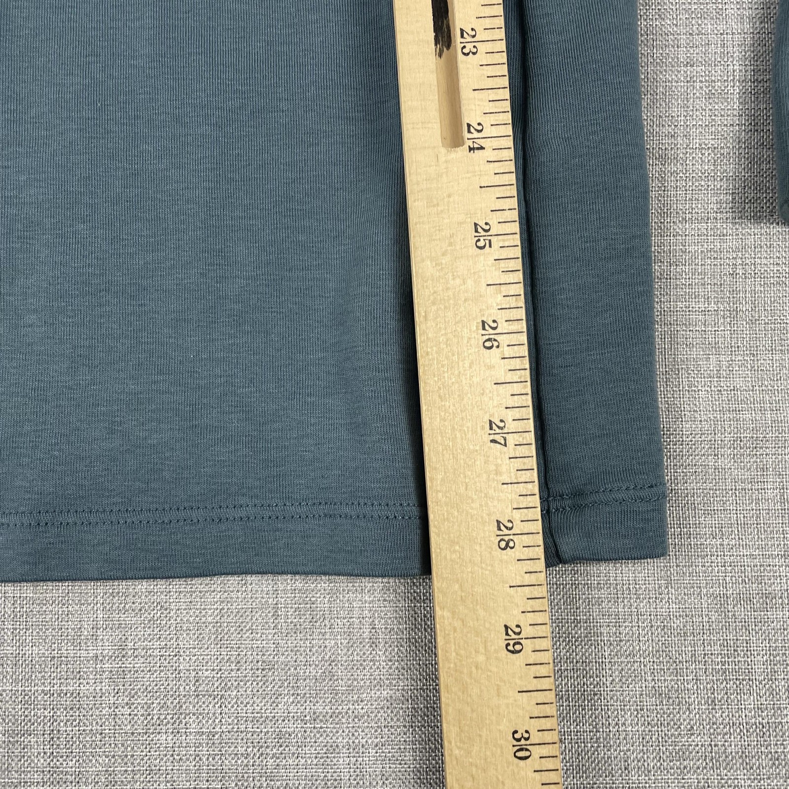 Peruvian Connection Shirt Womens XL Blue Boat Neck Long Sleeve Tunic Pima Button