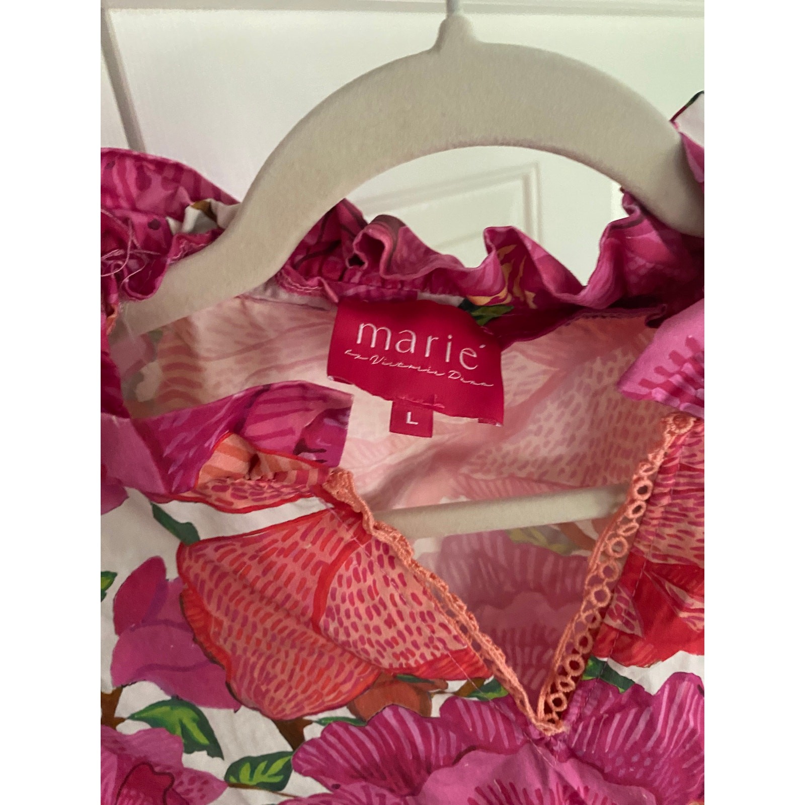 Marie by Victoria Dunn, Mauve Blouse | Esmerelda, Pink Orange Floral
