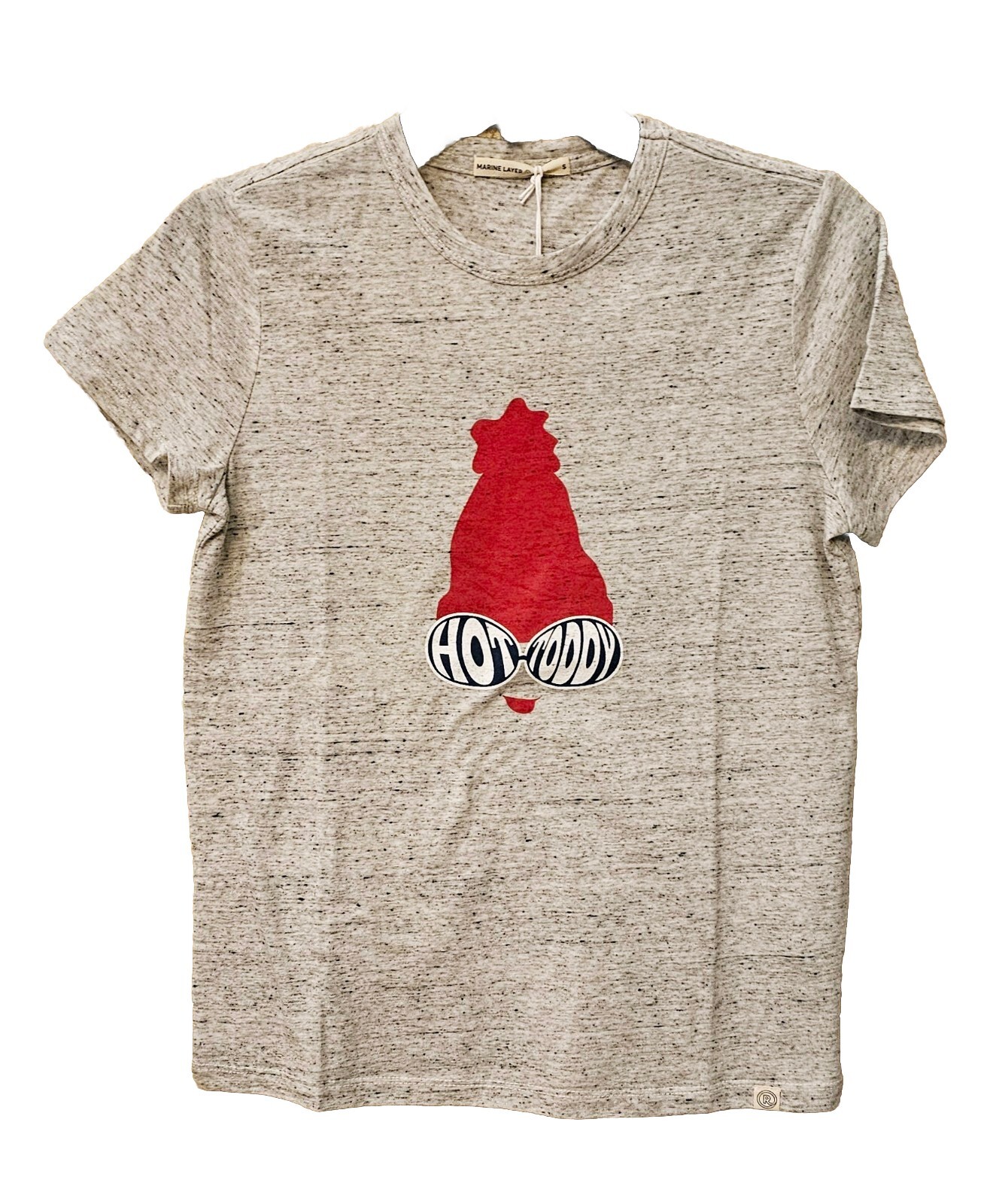 Marine Layer Re-Spun Women’s Graphic “Hot Toddy” T-Shirt, Marine Layer Crew Tee