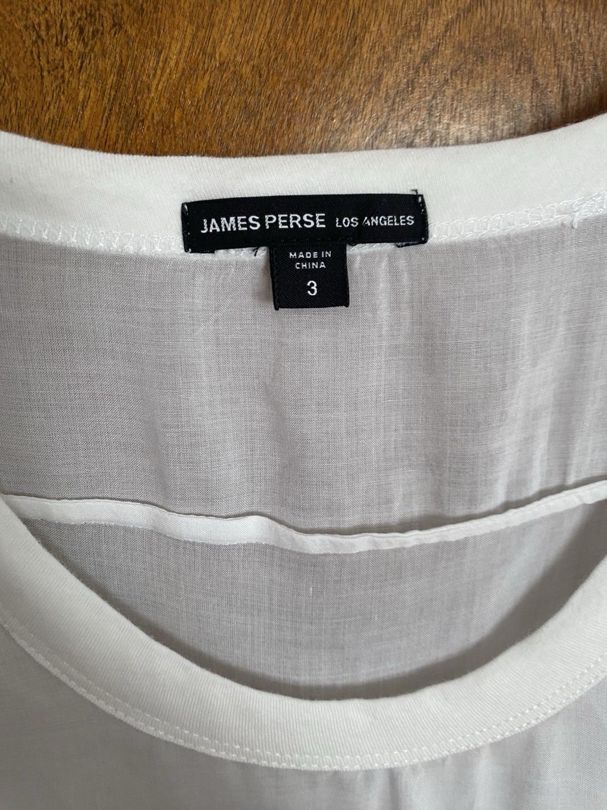 Standard James Perse White Blouse Size 3