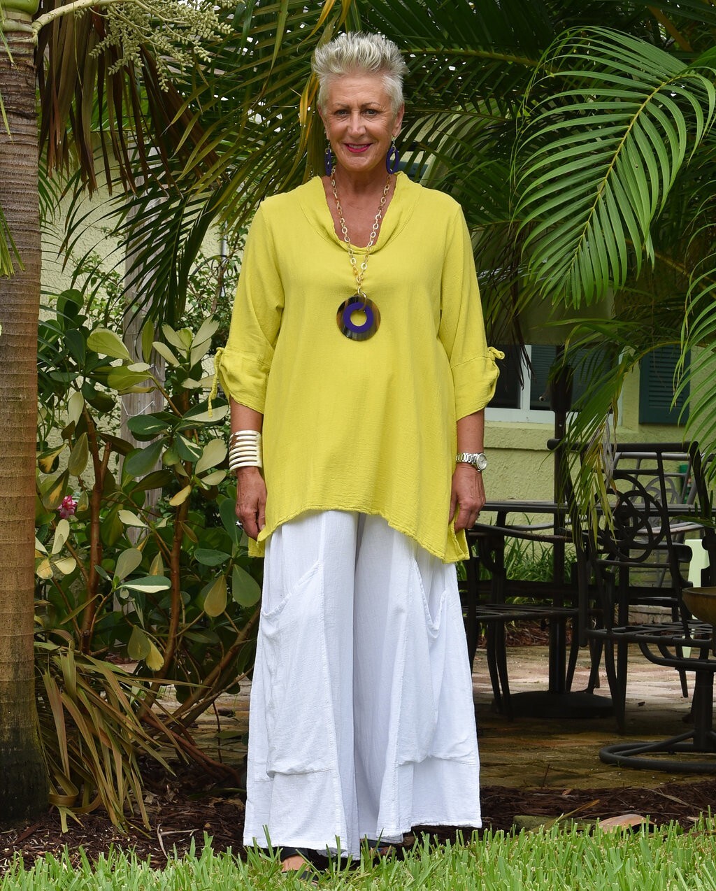 WATERSISTER Cotton Gauze RENA TUNIC Long Top 1(M/L) 2(XL/1X) 3(2X) oh my COLORS