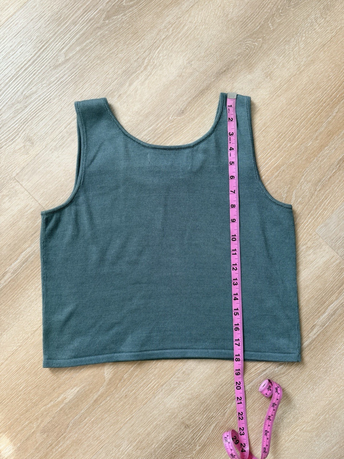 Vintage Peruvian Connection Pima Cotton Rib Knit Tank Top Peru Size S