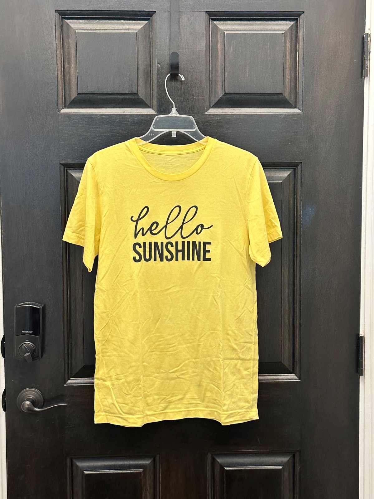 Yellow “Hello Sunshine” Graphic T-Shirt Large