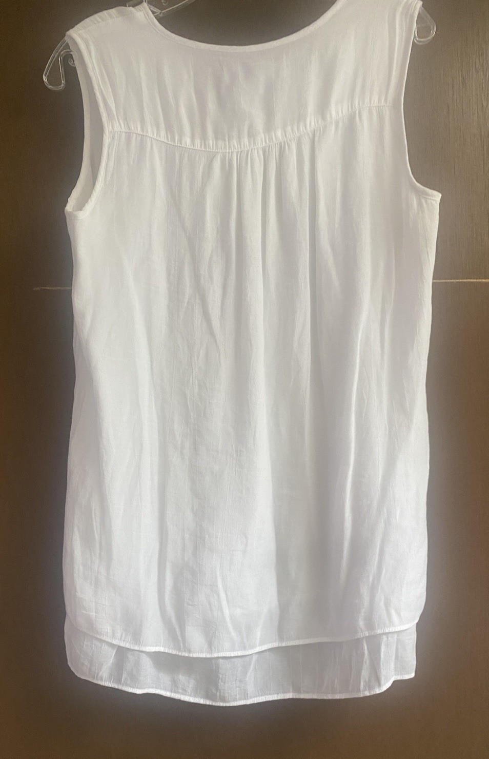 Cristina B White Tank Blouse Size S