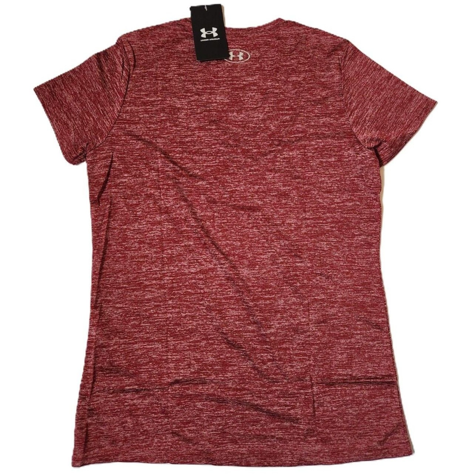 Under Armour HeatGear V‑Neck Tee Women’s Small Black Rose