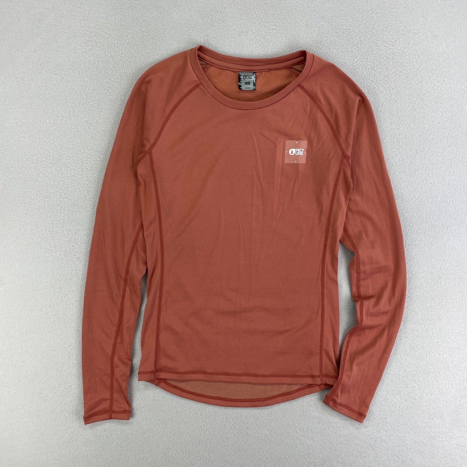 Picture Organic Clothing Shirt Womens XS Brown Long Sleeve Performance Running