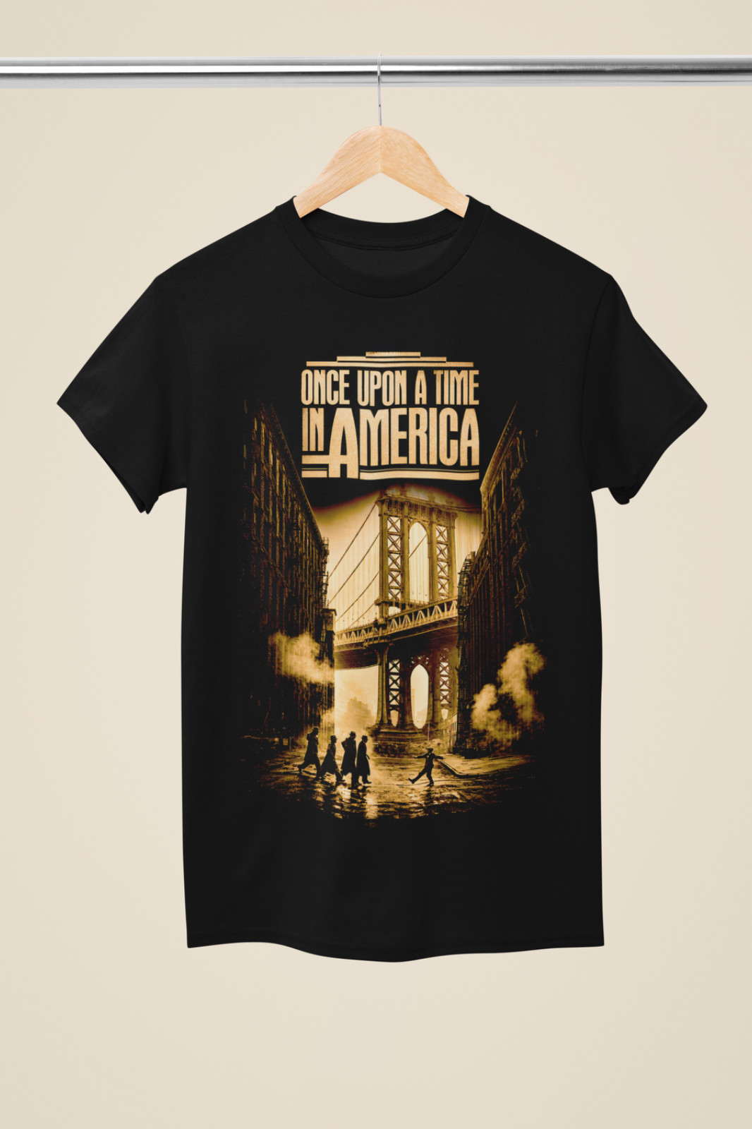Inspired by ‘Once Upon a Time in America’ Movie Black Unisex T-Shirt (MO 62)