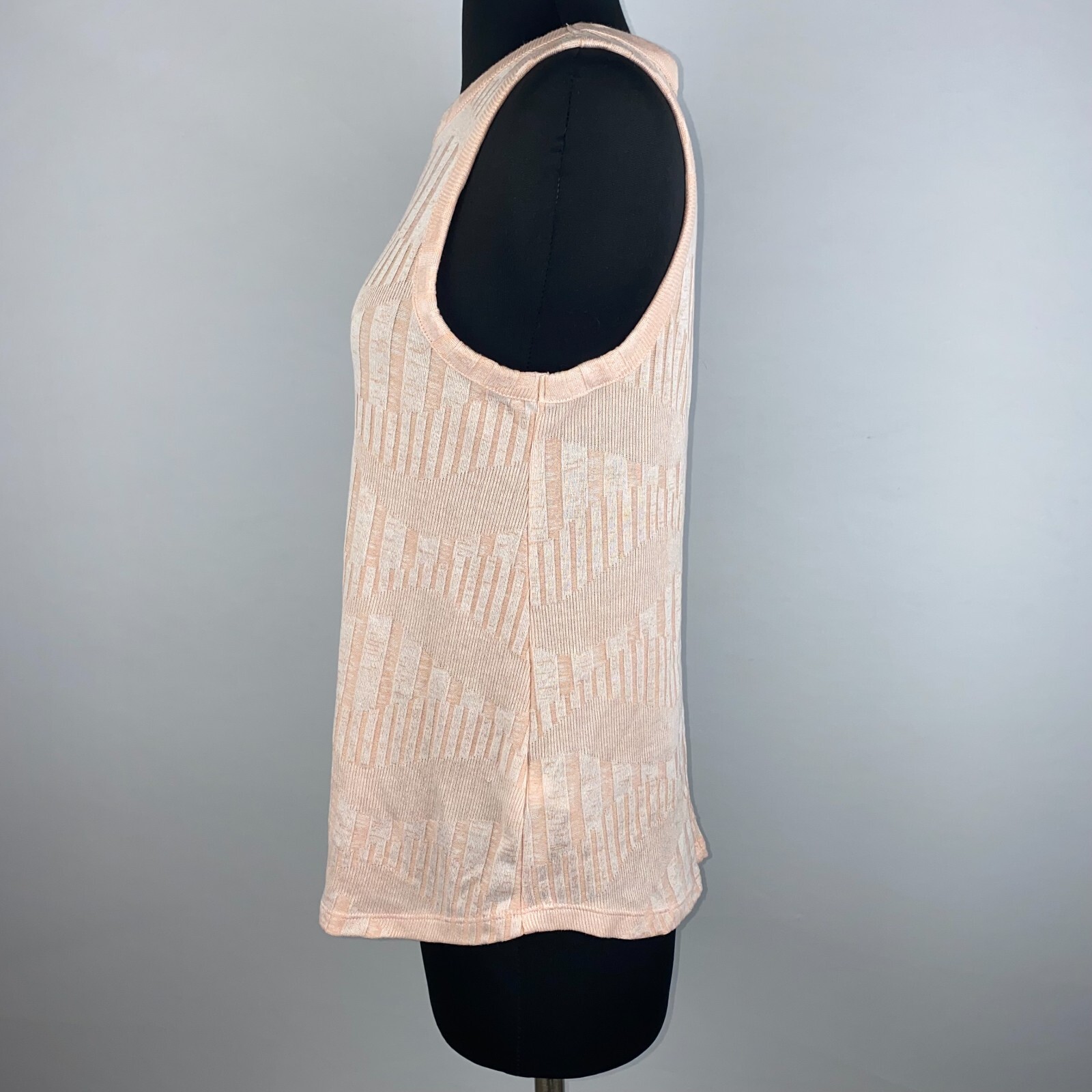 A New Day Womens S Jacquard Tank Top Rayon Polyester Spandex Blend Summer Casual