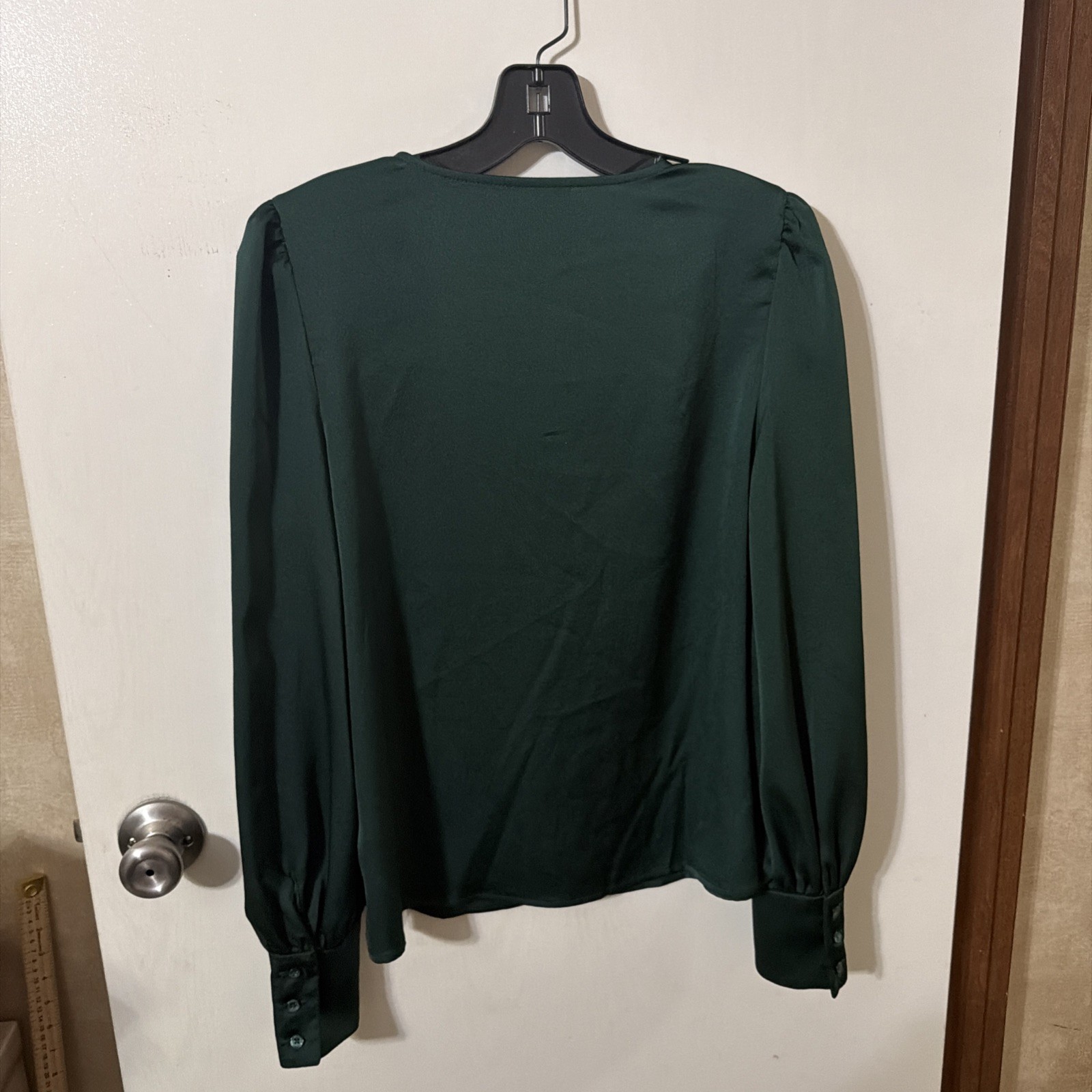 Alex Marie Green Long Sleeve Blouse Size S