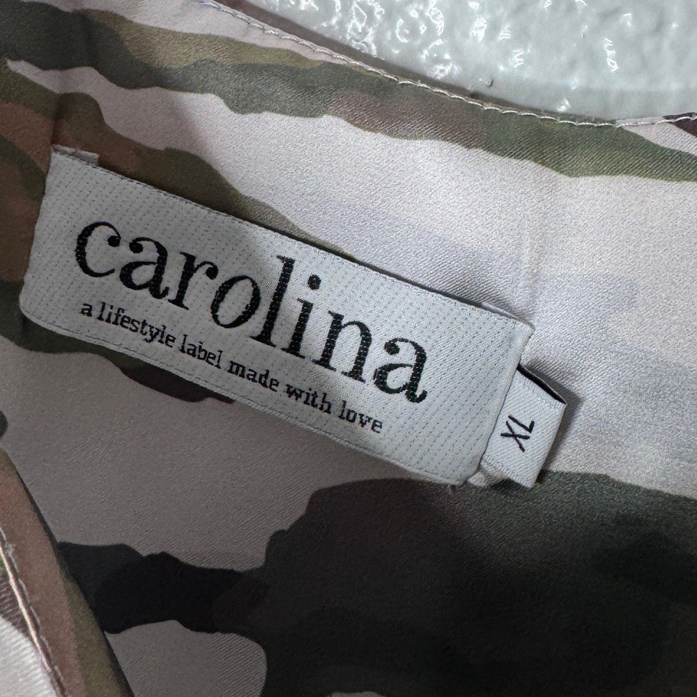 Carolina Lifestyle Floral Satin Tank Top Camisole Womens XL