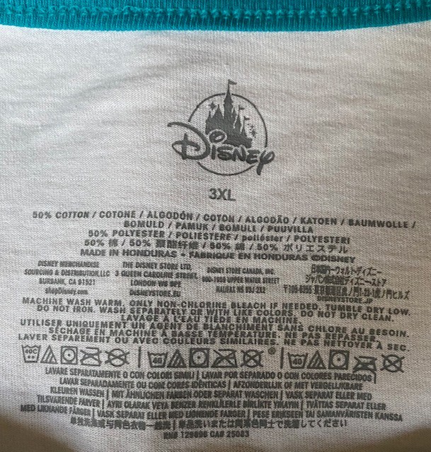 Disney Aladdin Princess Jasmine White Ringer Tank Top Women’s Extended Size 3XL