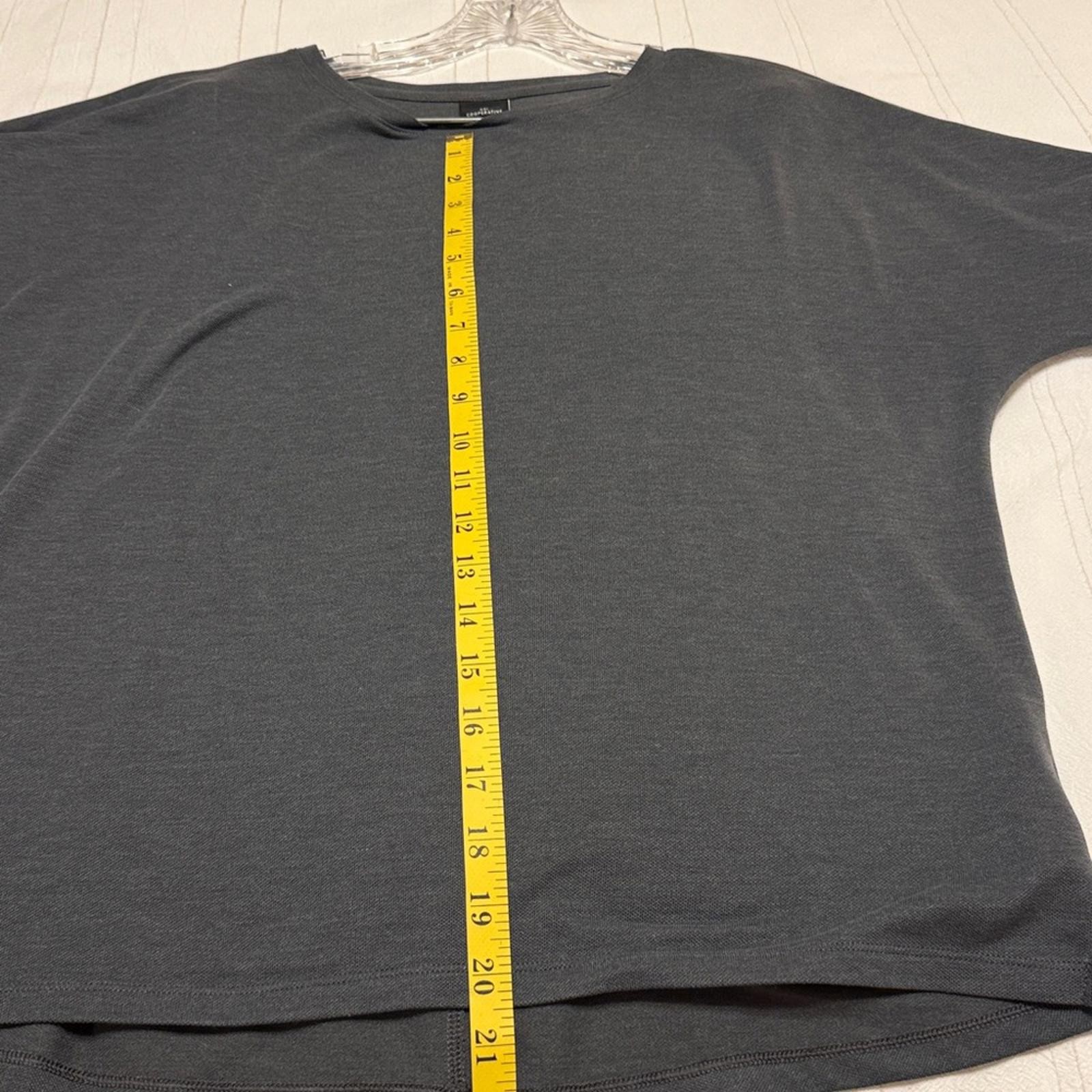 REI Cooperative Long Sleeve Crew Neck Top Charcoal Gray Women’s Small