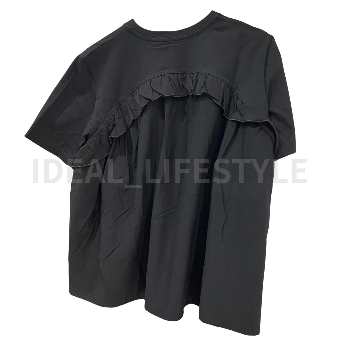 UNIQLO and Cecilie Bahnsen Frill T-Shirt S-3XL Short-Sleeve Women 488087 NWT