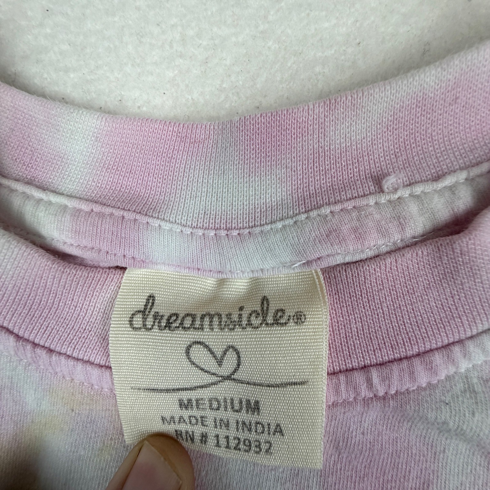 Dreamsicle Las Vegas Nevada Tie Dye Spirit Jersey Pastel Long Sleeve Shirt Med