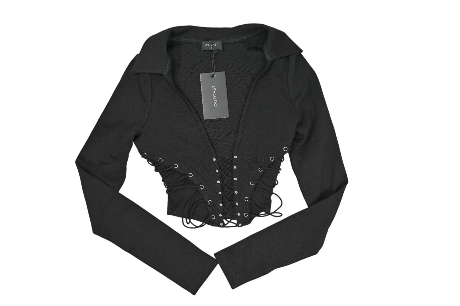Outcast Vivenne Long Sleeve Top in Black