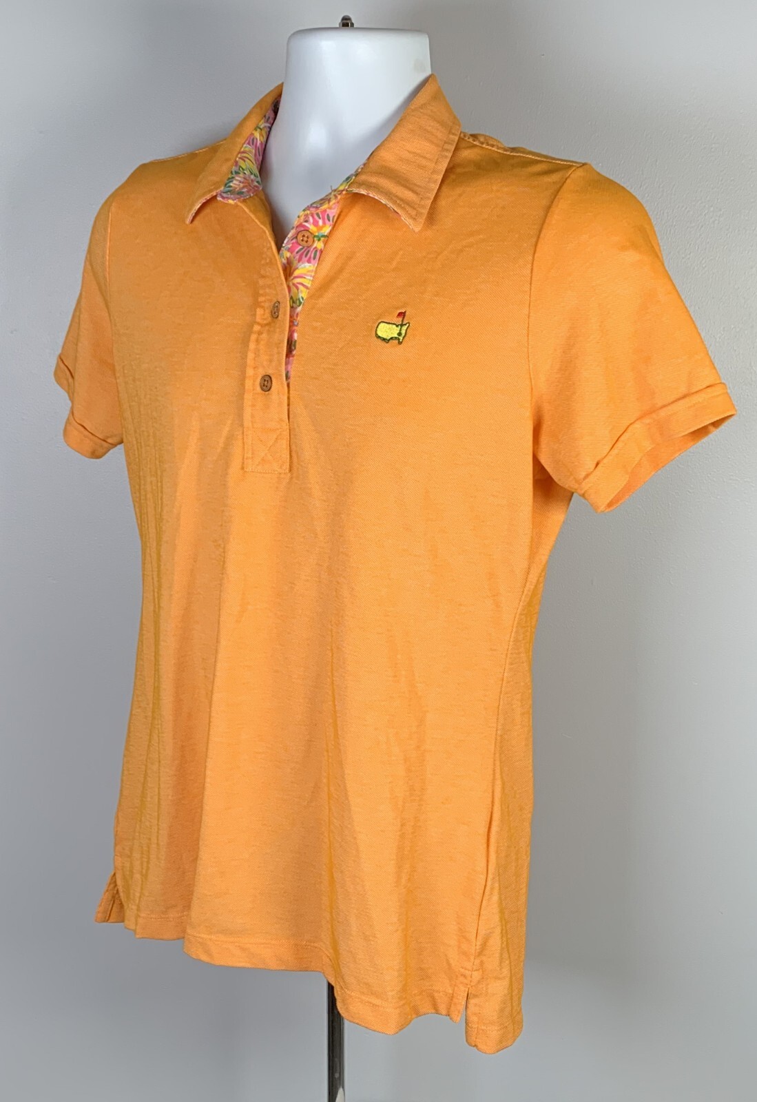 Masters Golf Polo Shirt Magnolia Lane Augusta Nationals Womens Large Orange