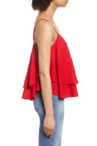 $42 NWOT BP WOMEN’S RED LINEN BLEND CAMISOLE SIZE S
