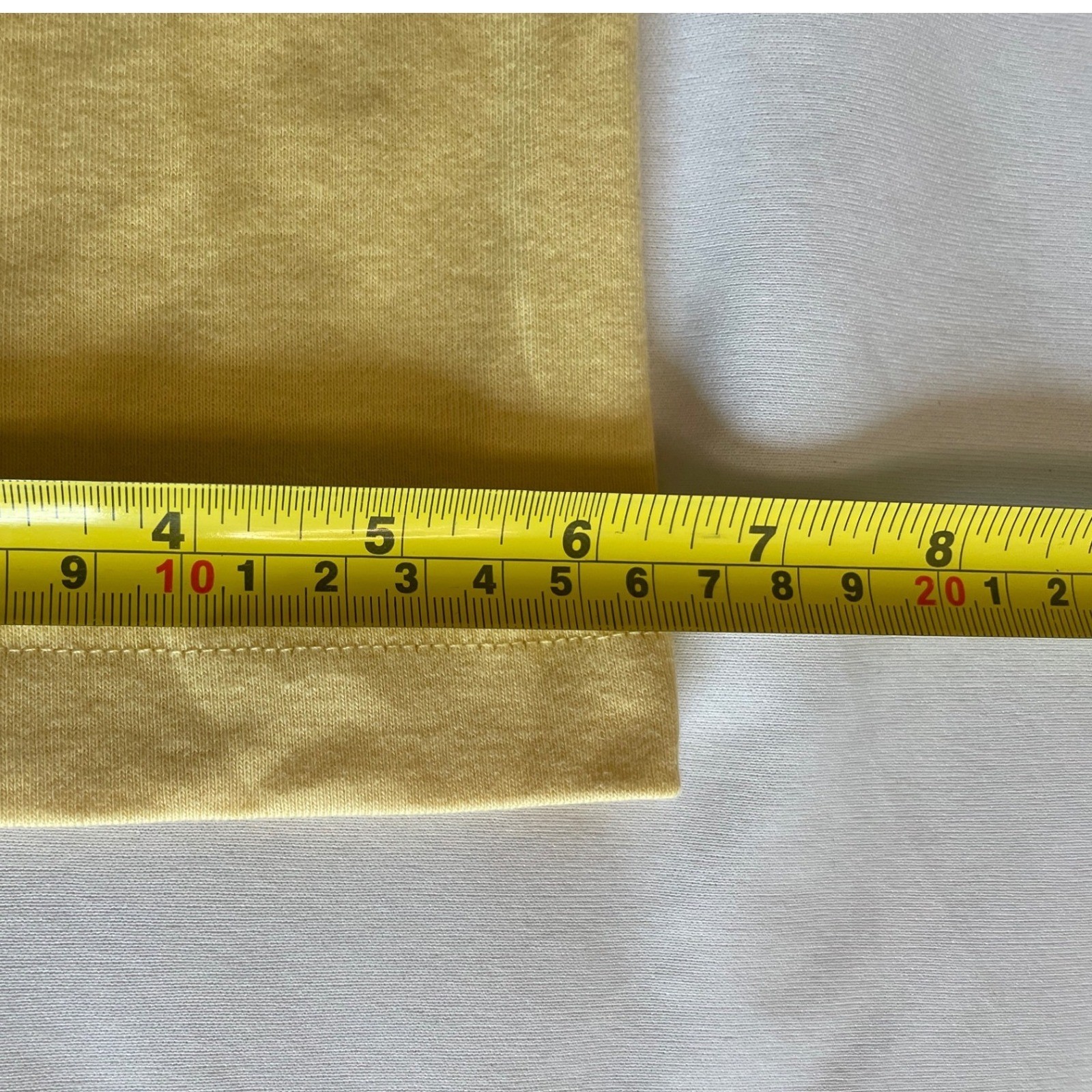 Duluth Trading Co Yellow 100% Cotton 3/4 Sleeve Longtail T-Shirt XL Crew Neck