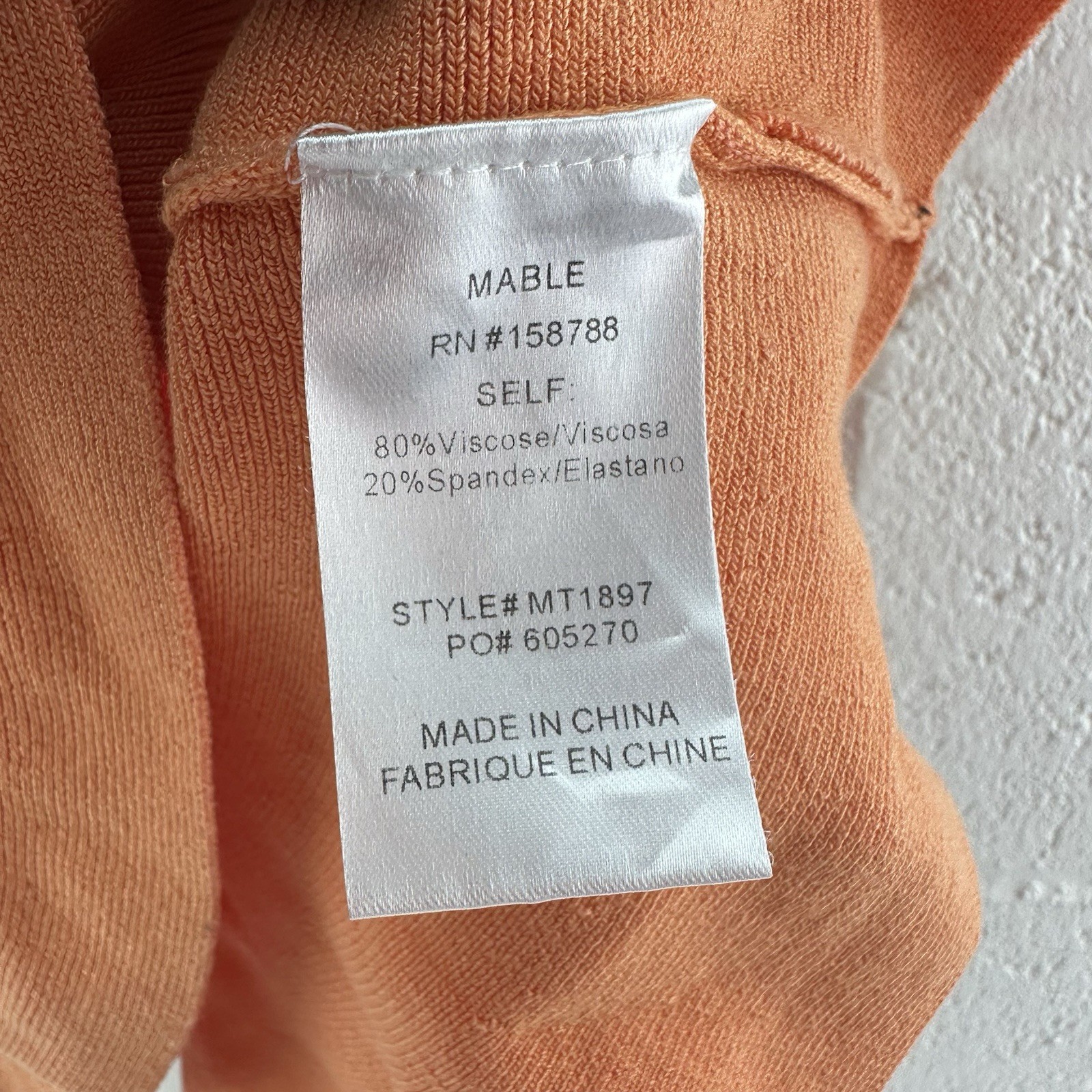 Pippa & Pearl Top Orange L Orange Blouse Shirt Flared, 15×19, Viscose Blend