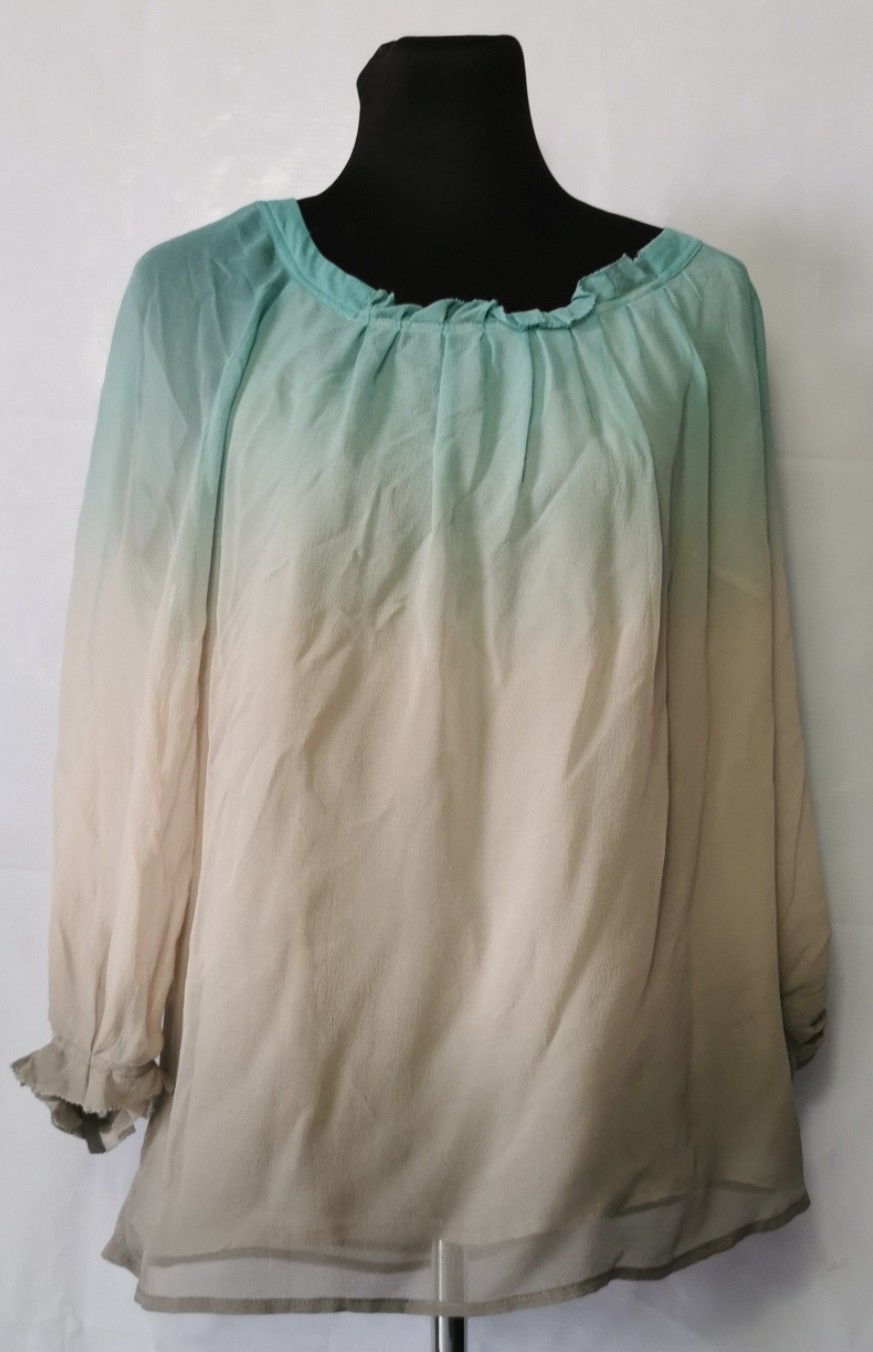 Jones New York Silk Blouse Vtg Used In Good Condition 100% Silk Size:L