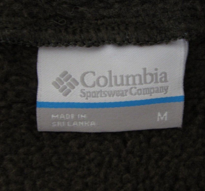 Columbia Women’s Green 1/4 Snap Hooded Sweatshirt sz M