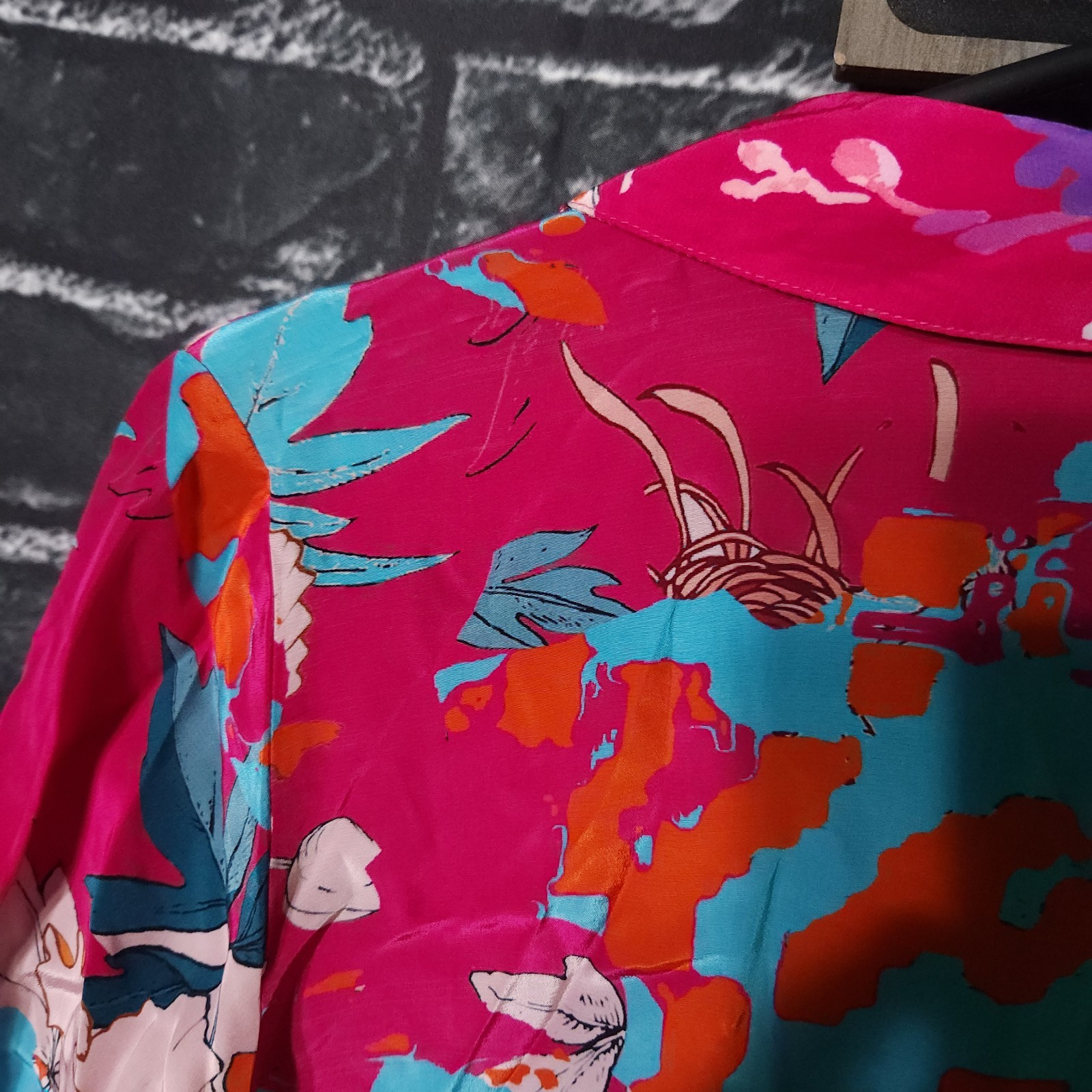 Soft Surroundings Womans XS Pink Floral Button Up Gown