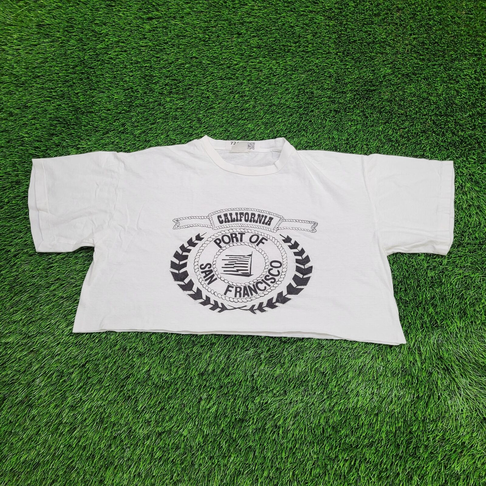 Vintage San-Francisco Shirt Womens XL 24×16 White