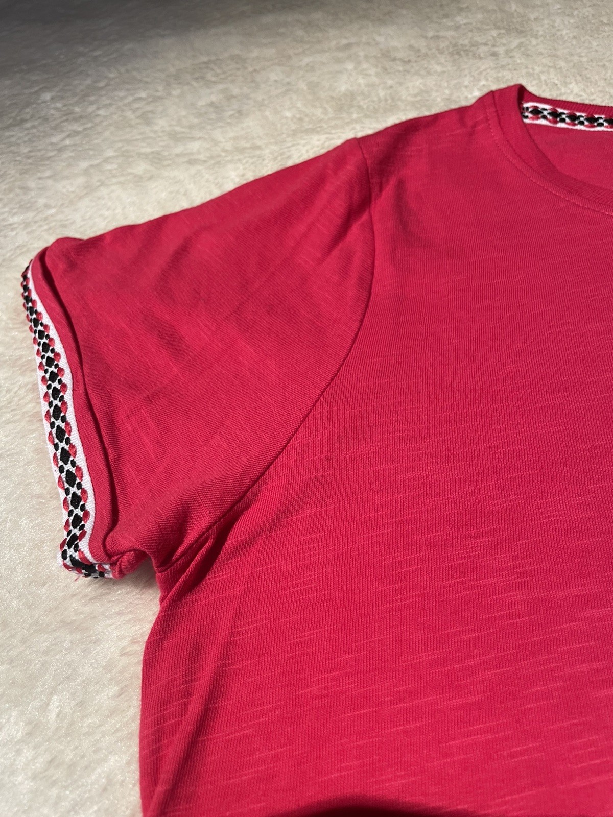 Weird fish hot pink t-shirt,new with tags, size 10, Summer Contrast Trim RRP £22