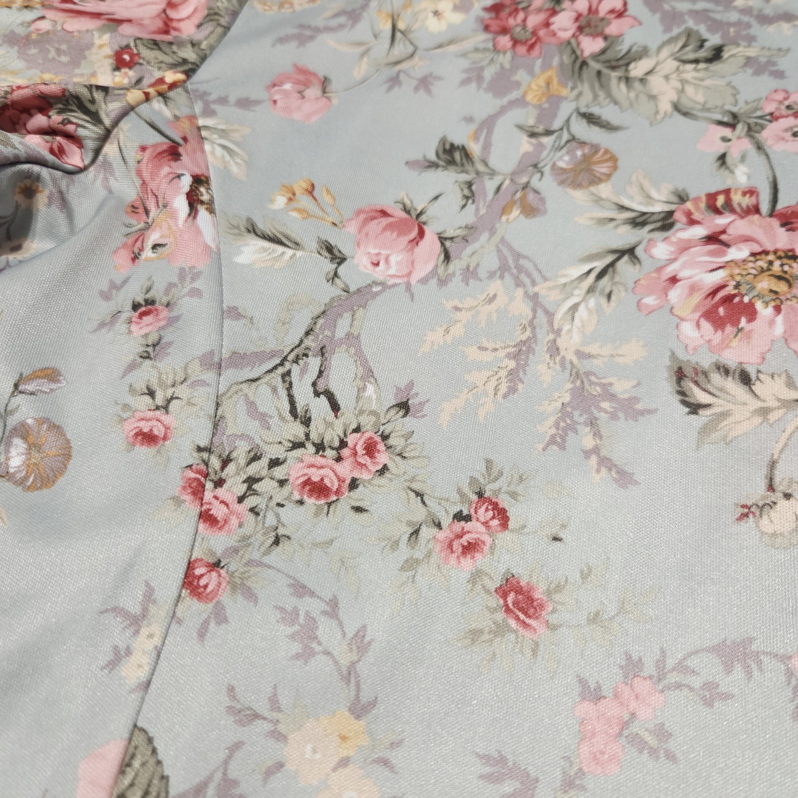 Haband Petite Small Floral Button Up Shirt Short Sleeve Grandma Core Slit Hem