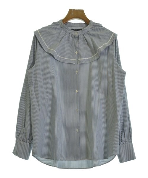 SHIPS any Casual Shirts BluexWhite(Stripe Pattern) F 2200697876041