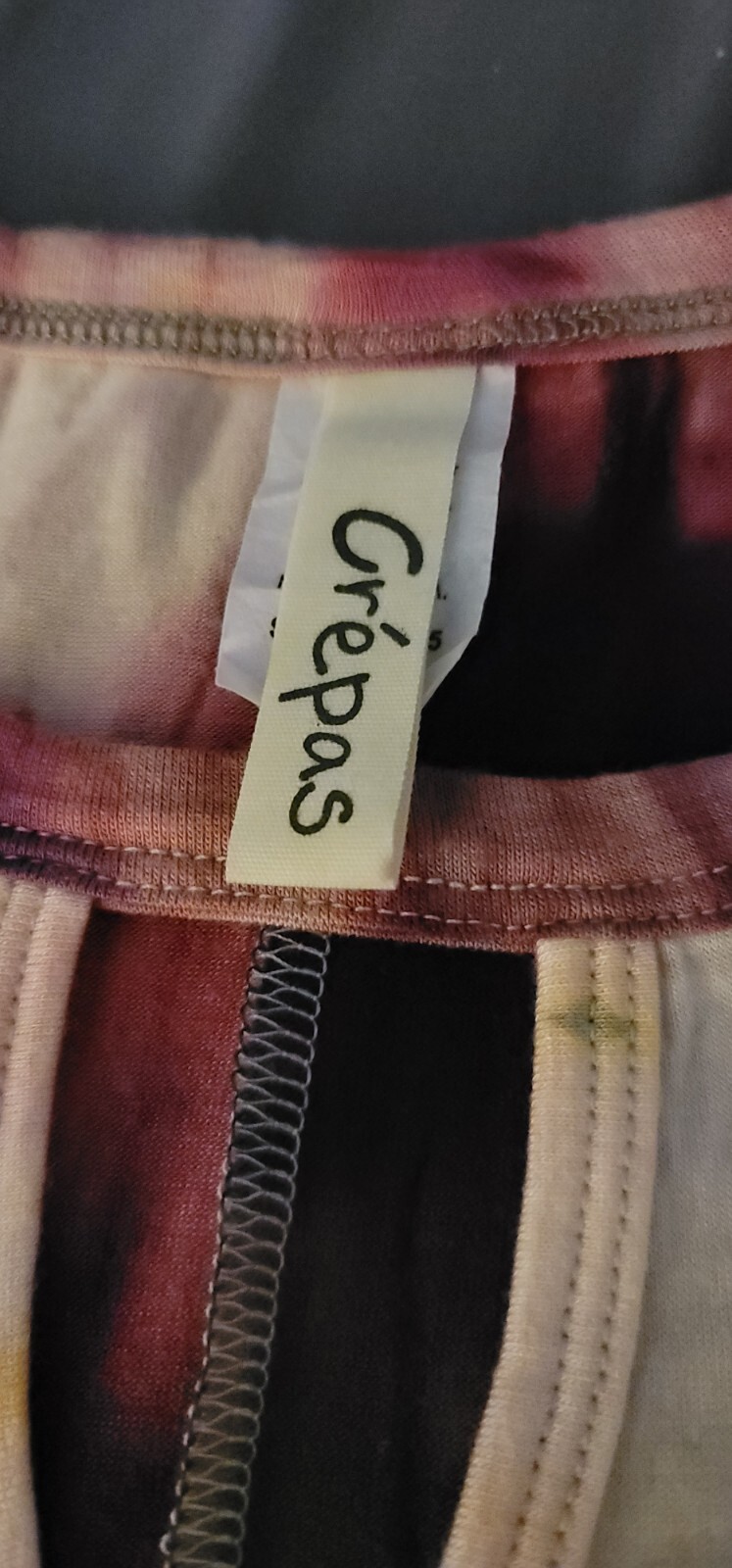 Crepas Women’s Tie Dye Sleeveless tonic tankSize L