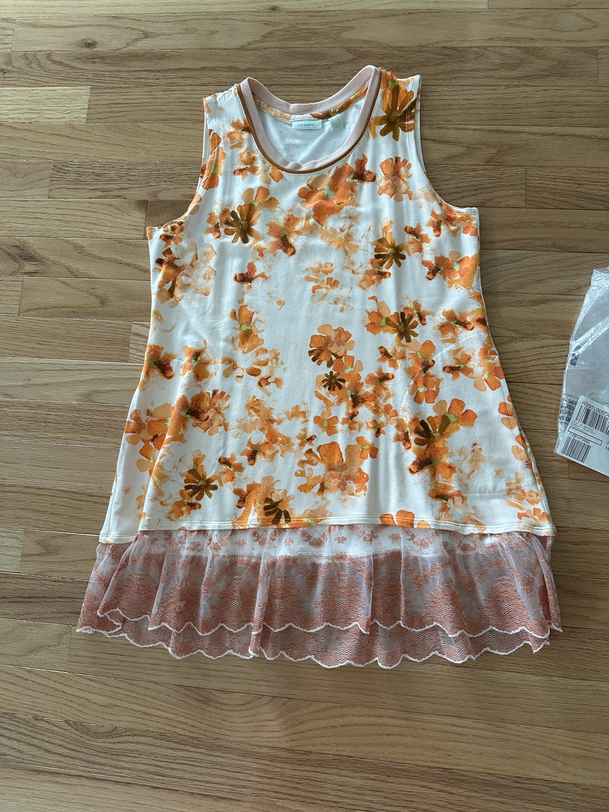 Logo Lori Goldstein Print Tank NWT S
