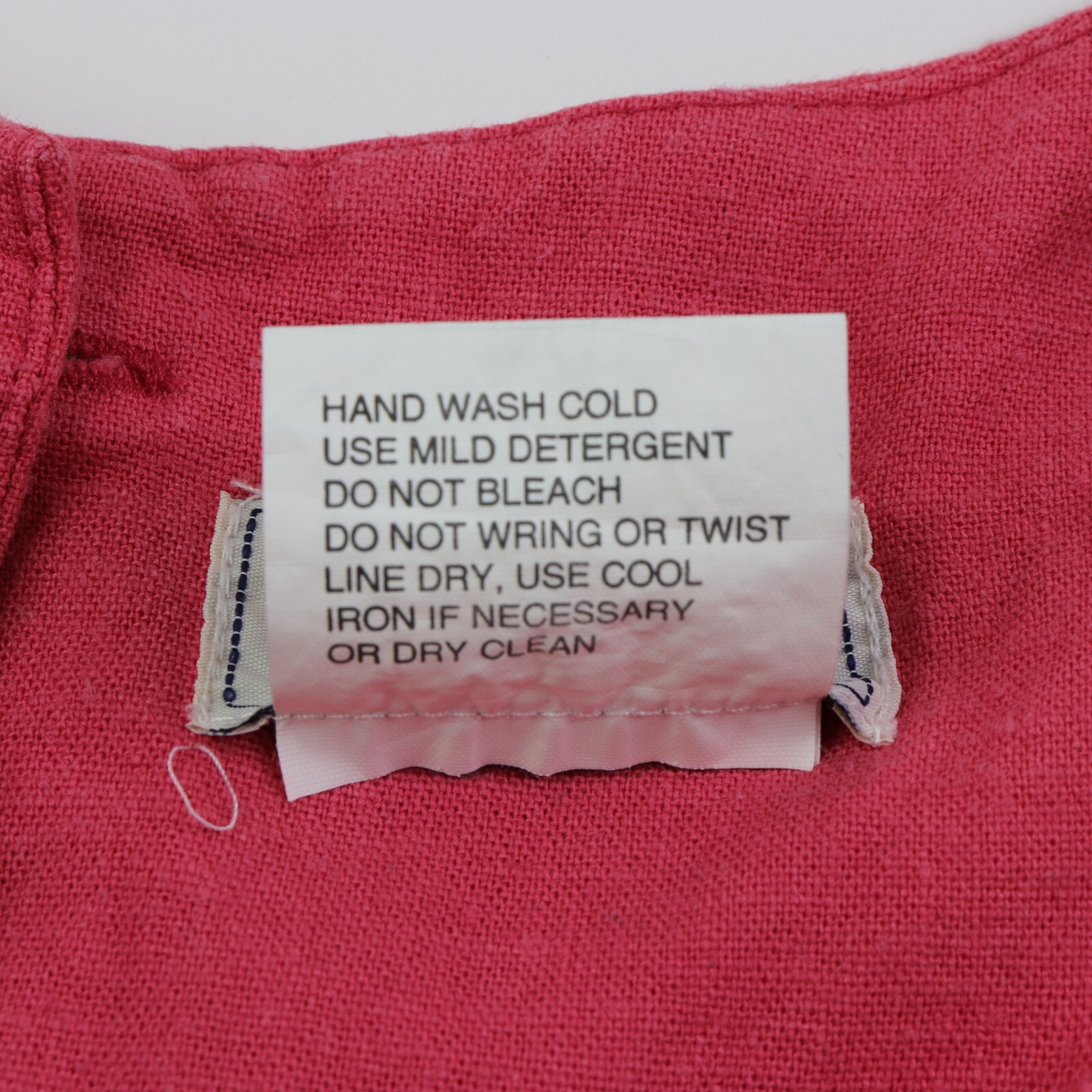 Basic Editions Pink Sleeveless Back Button Top Size 18 Embroidered Dragonfly