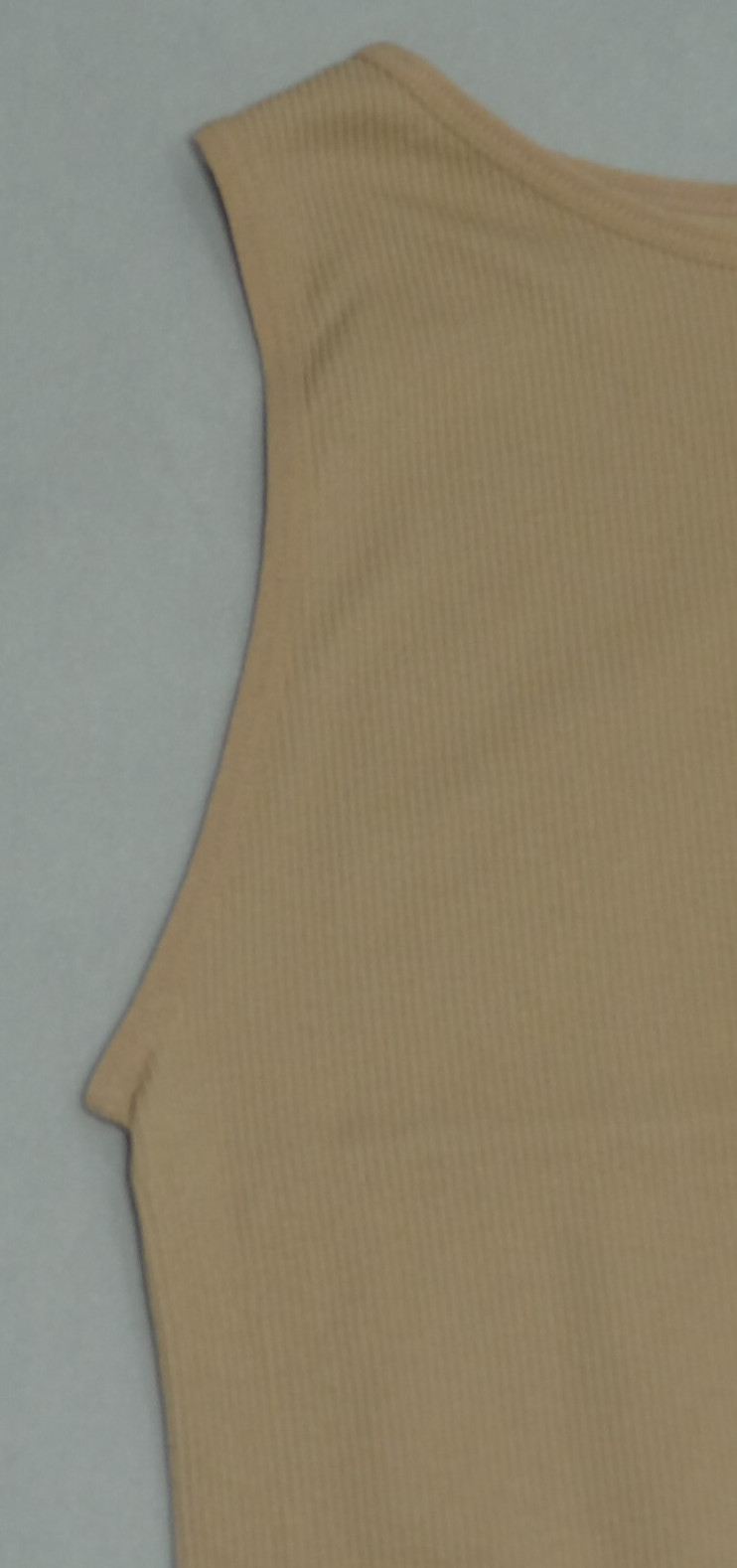 Dynamic Seamless Apparel Fitted Tank Bodysuit Hook Closure Tan Juniors One Size