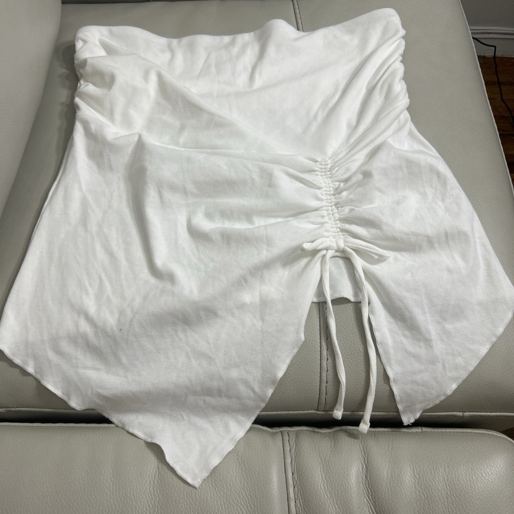 Women’s White Solid Strapless tops. Size XXL