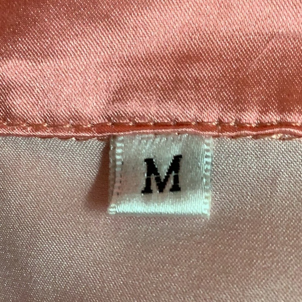 The Brand Respect Women Size Medium Satin Button-Up Shirt With Pockets Preloved