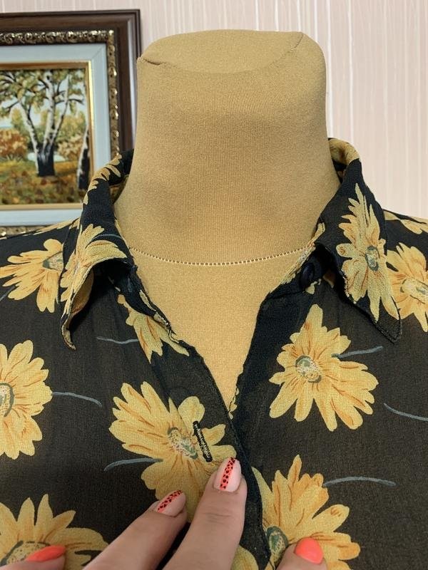 Women Etam Shirt Yellow Silk 48