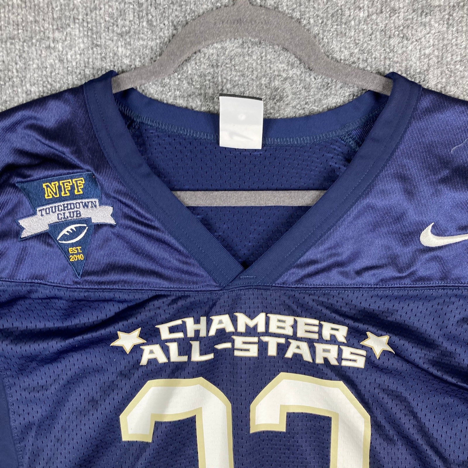 Nike Football Jersey Womens L Chamber All-Stars 23 Navy Blue Mesh Team Sports