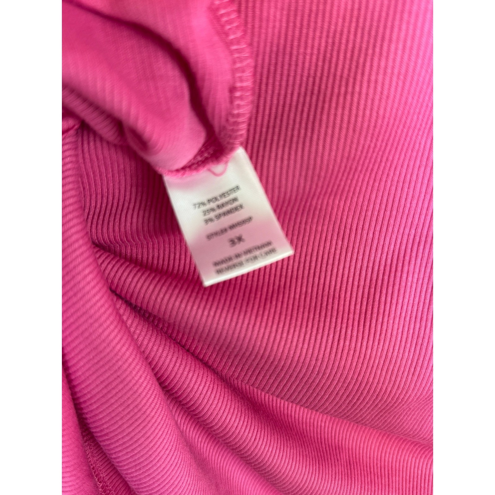 Andrée by Unit 3X Raspberry Pink Ribbed Tank Top – Flowy Layered Hem NWOT